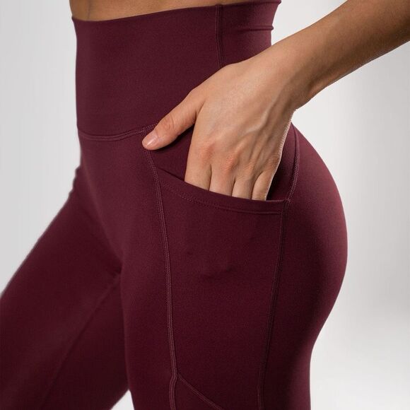 Violate the Dress Code NWT Desire Pocket Leggings in Maroon Size Small - Picture 9 of 10
